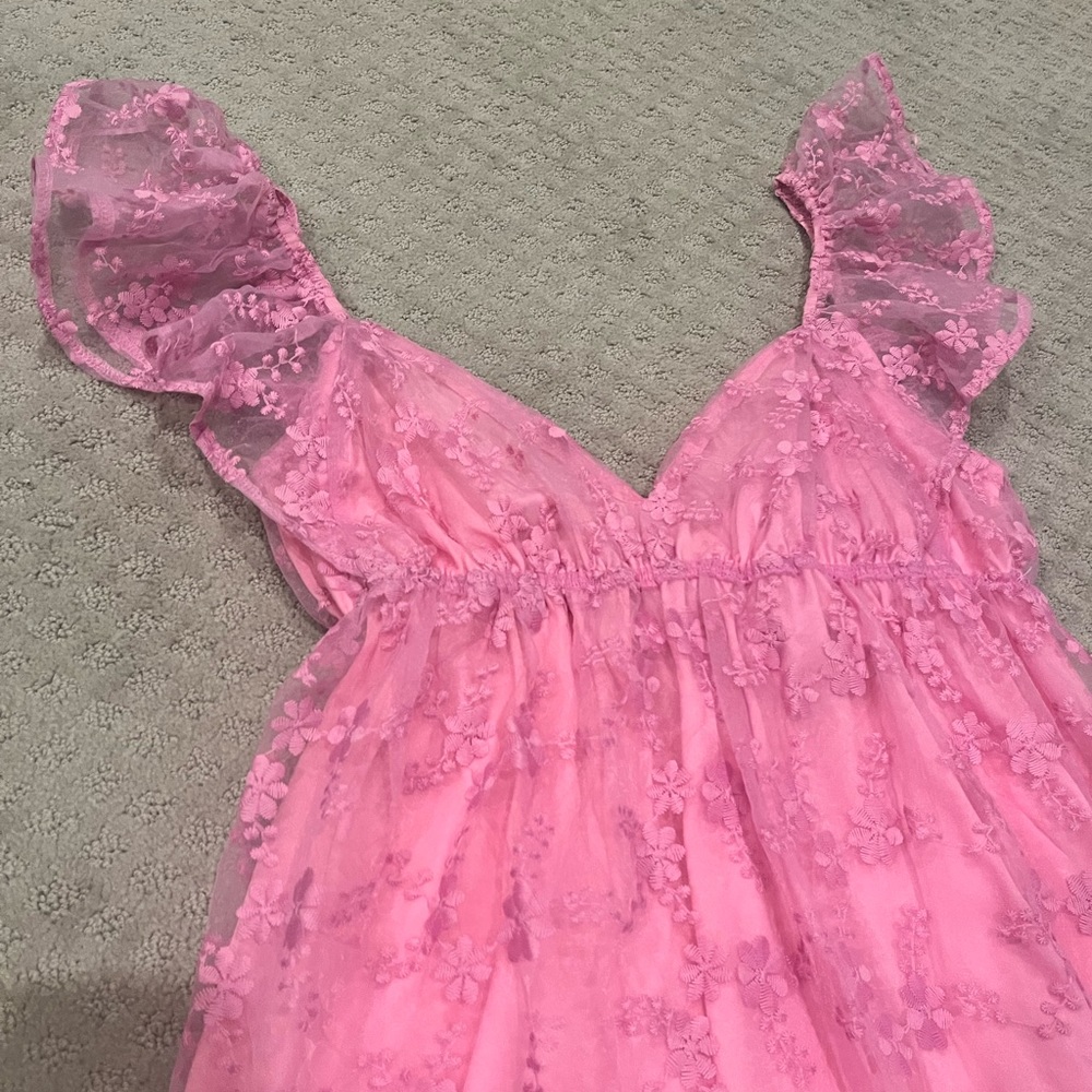 New w/o Tags - Pink Butterfly Dress
